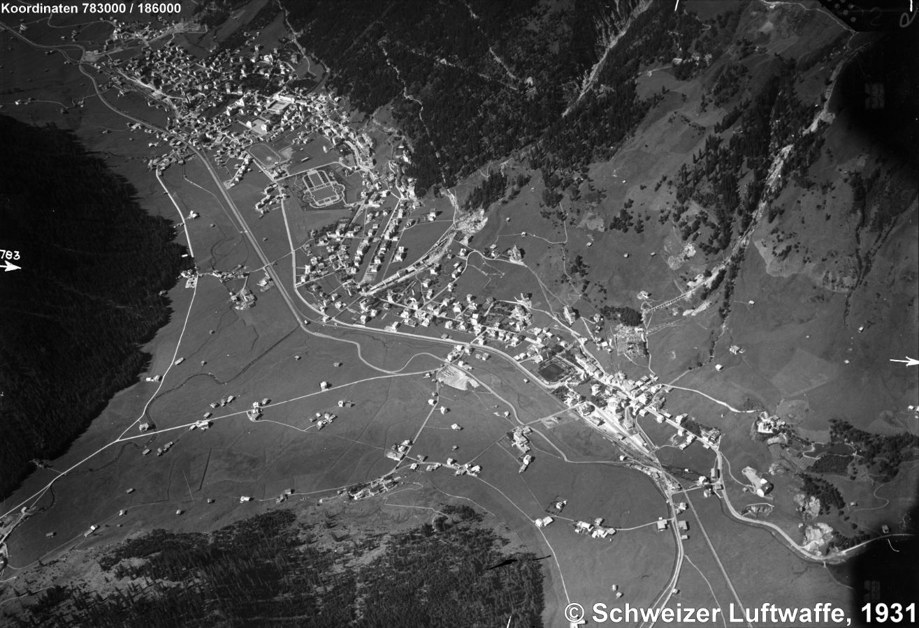 Aufnahme von 1931: Davos-Dorf (1)